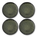 Dark Olive Starburst Plates - Set of 4