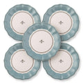 French Country Bee Scalloped Plates - Set of 5