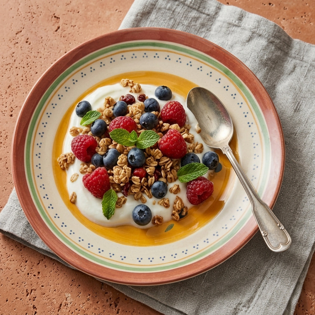 Tuscan Sun Blueberry Plates - Set of 4
