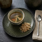 Dark Olive Starburst Plates - Set of 4